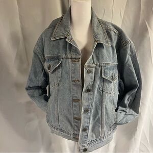 Vintage Y2K Classic Denim Jacket Light Wash Size 18 Diana‎ Marco
